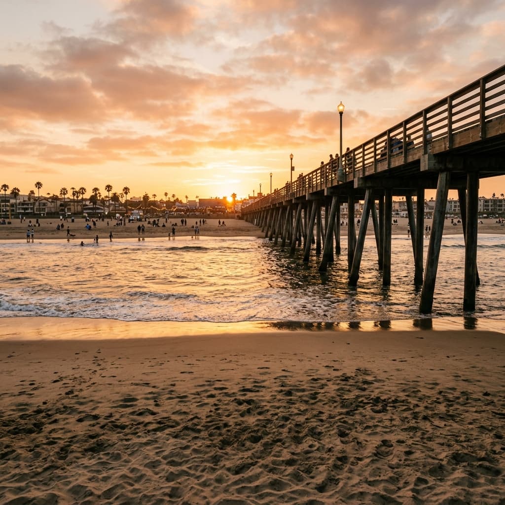 Hermosa Beach Pier in Hermosa Beach