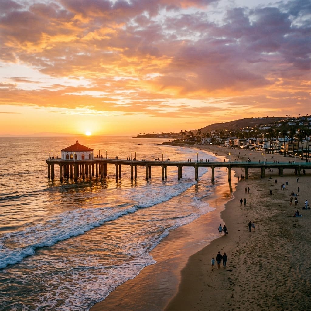 Manhattan Beach Pier in Manhattan Beach