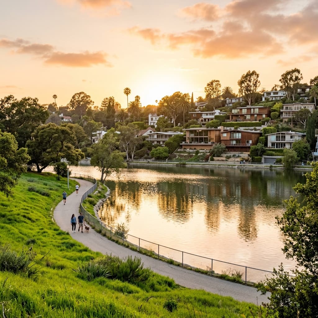 Silver Lake Reservoir in Silver Lake