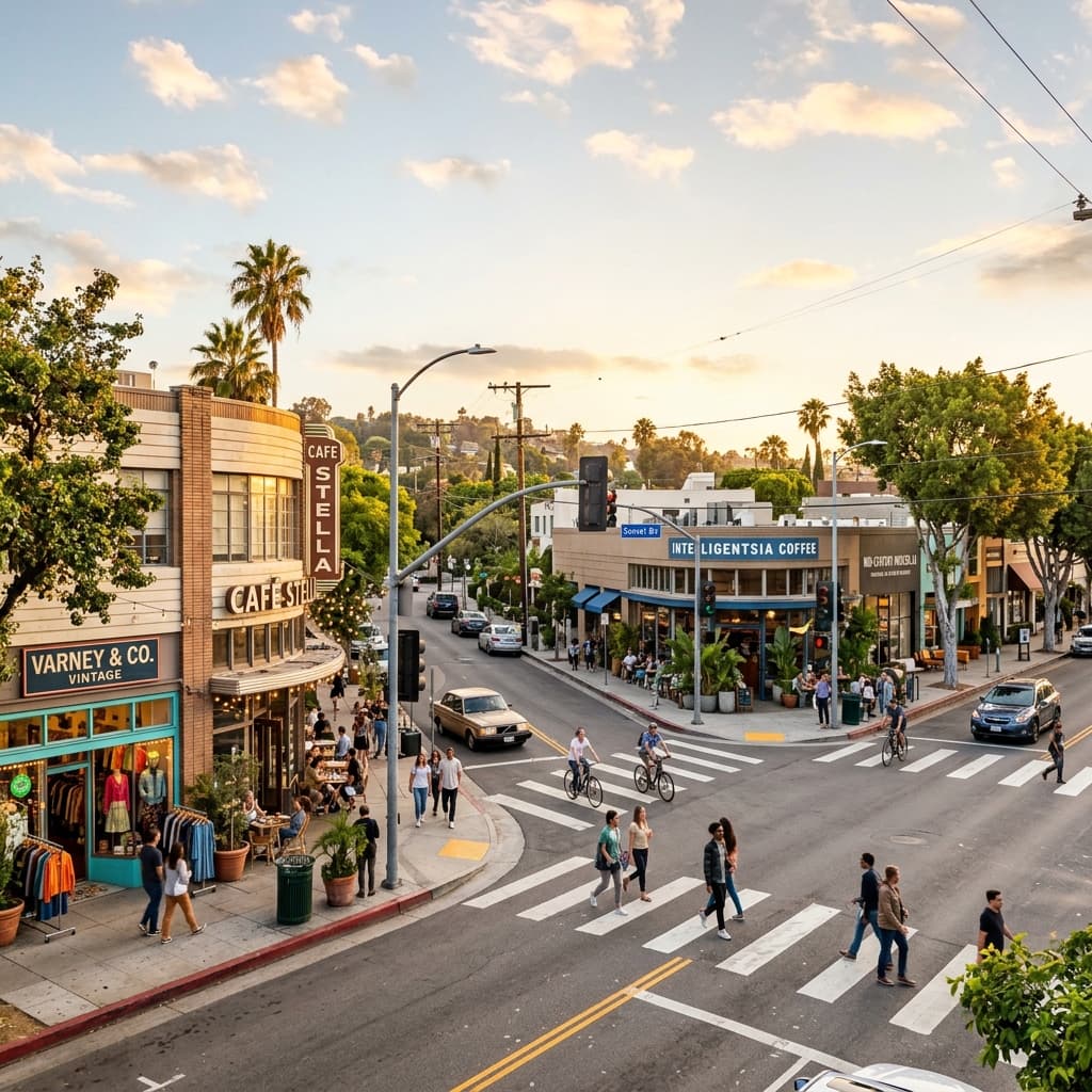 Sunset Junction in Silver Lake